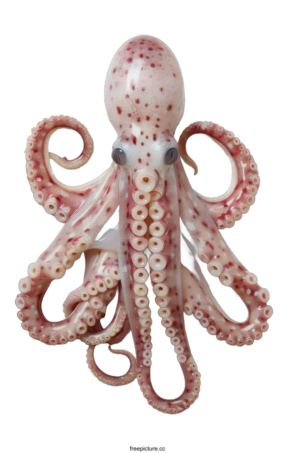 [Transparent Background PNG]Octopus on white background