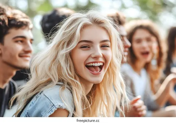 Group of Young People Outdoor Happiness