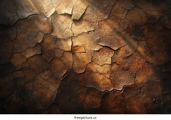 Cracked earth texture background