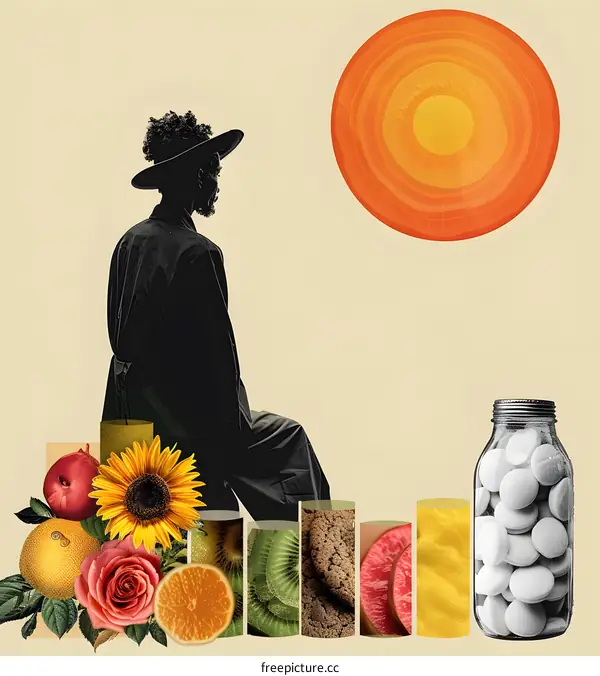 Black man thinking about healthy lifestyle