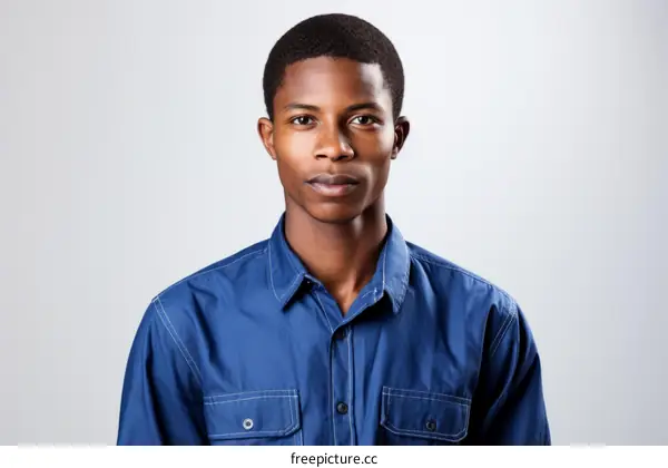 Portrait of a young African-American man