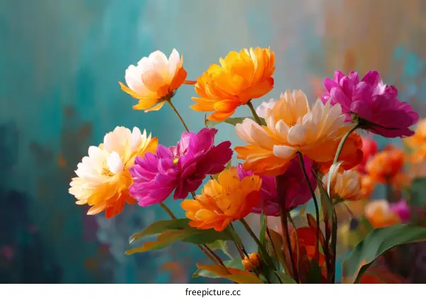 Colorful Flower Bouquet Close-up
