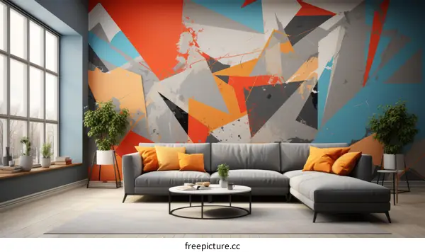 Abstract Colorful Geometric