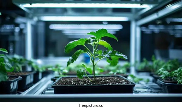 Indoor Plant Nursery with LED Grow Lights