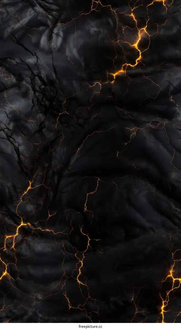 Lava Veins through Volcanic Rock