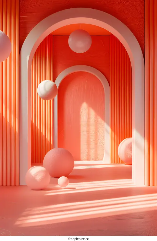 Abstract Geometric Shapes: Architecture and Interior Design