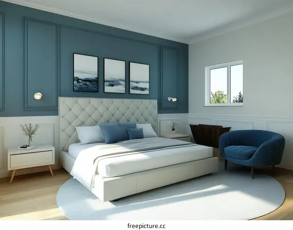 Modern Bedroom Interior Design Illustration