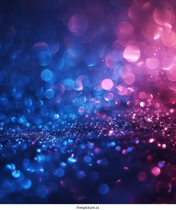 Blue and pink glitter texture with shiny light