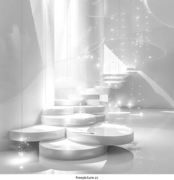 Abstract Floating Staircase in a Minimal Void