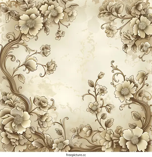 Vintage floral background