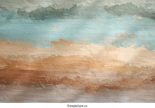 Abstract Painting of Horizontal Layers