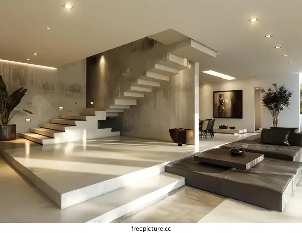 Modern minimalist home interior design