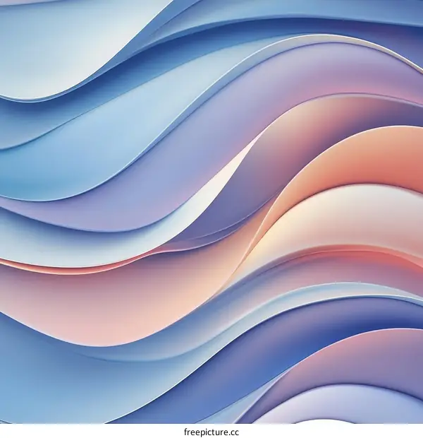 Abstract Flowing Color Waves