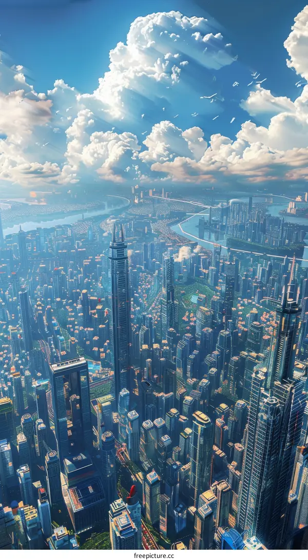 A bird's-eye view of the future metropolis