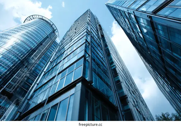 Modern Skyscrapers in the City Skyline