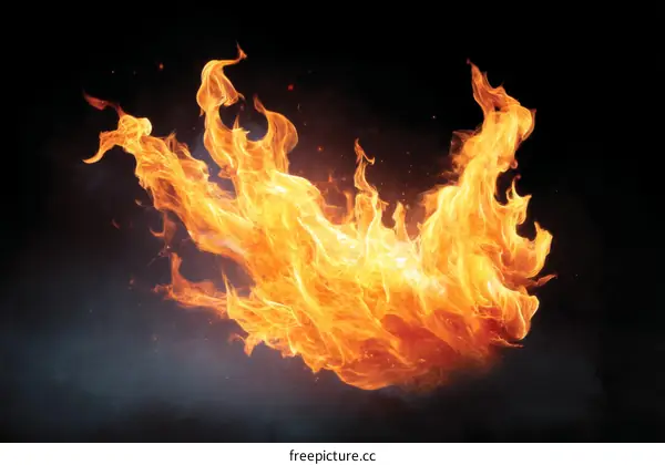 Abstract Fiery Flames Explosion Design