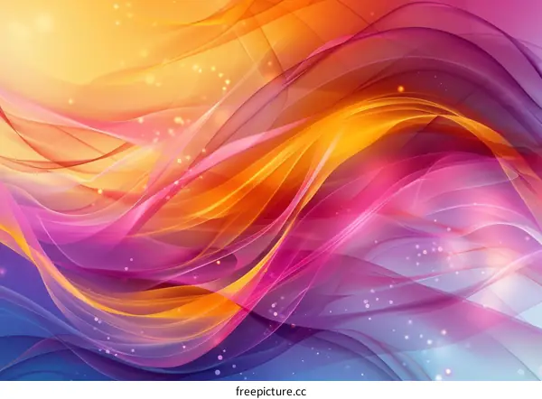 Abstract Colorful Wave Background Design