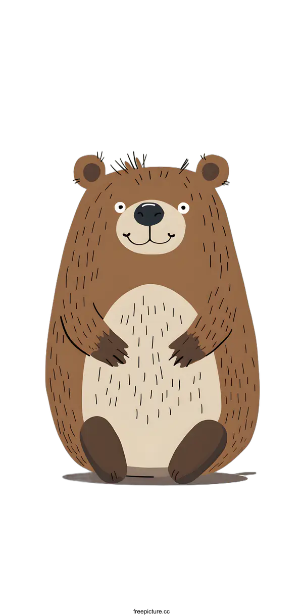 [Transparent Background PNG]Cute Cartoon Bear Illustration