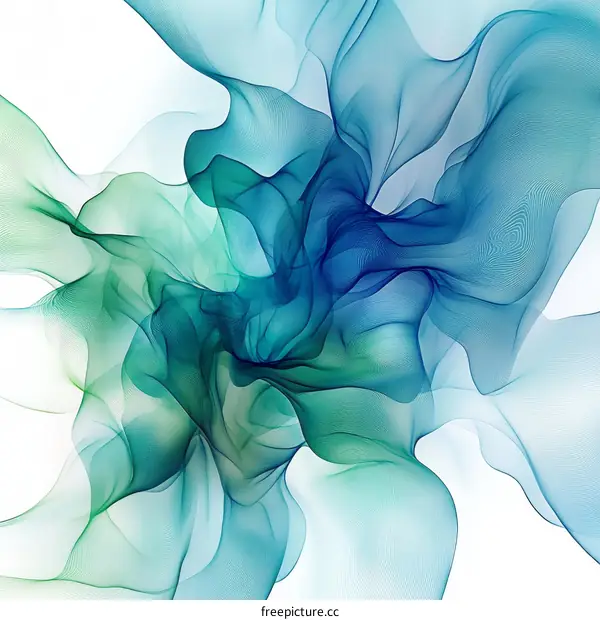 Abstract Flowing Colors Artwork