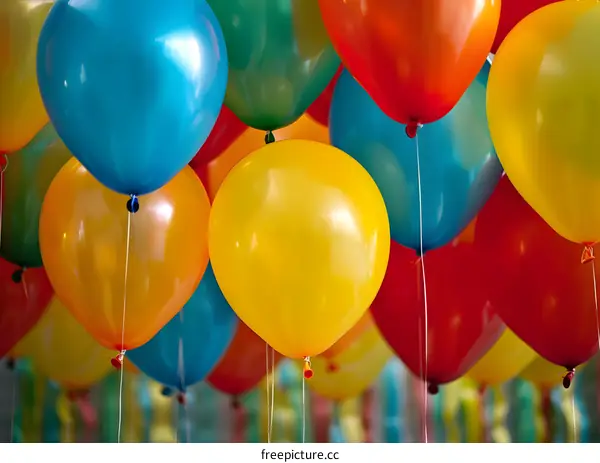 Colorful Balloons Bunch