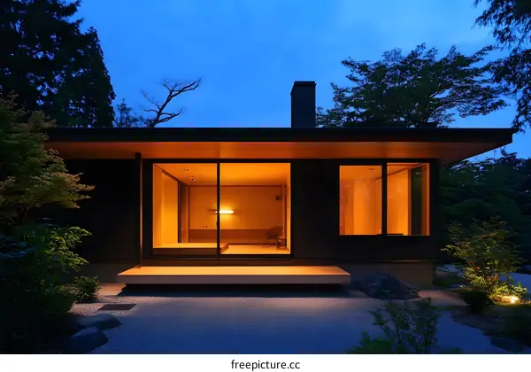 Modern Japanese Style House Exterior Design