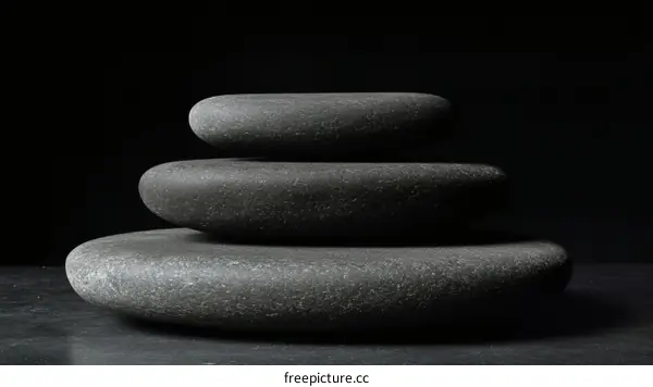 Stack of Stones Meditation Still Life