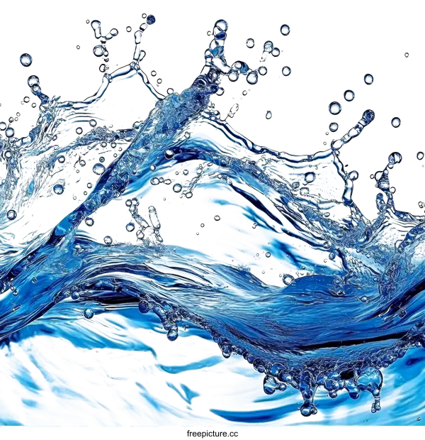 [Transparent Background PNG]Water Splash Abstract Art Background