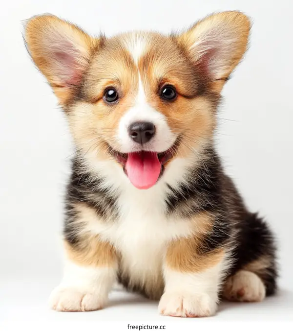 Adorable Pembroke Welsh Corgi Puppy Portrait