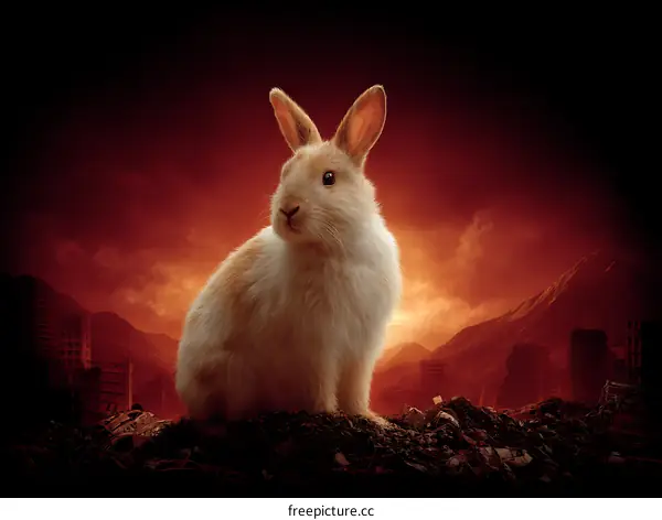 Rabbit in a Post-Apocalyptic Landscape