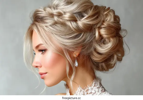 Elegant Blonde Hair Updo for a Special Occasion
