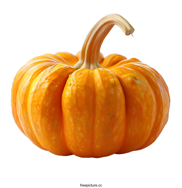 [Transparent Background PNG]Fresh Orange Pumpkin on White