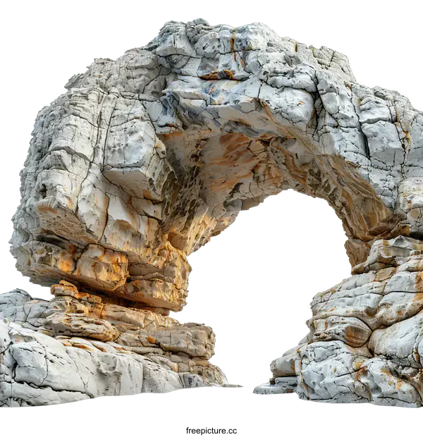 [Transparent Background PNG]Natural rock arch on transparent background