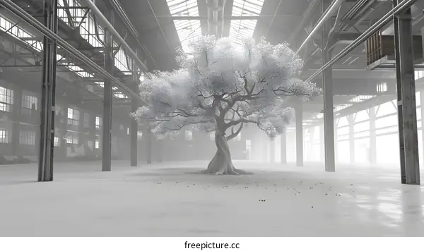 Tree in a Factory Building