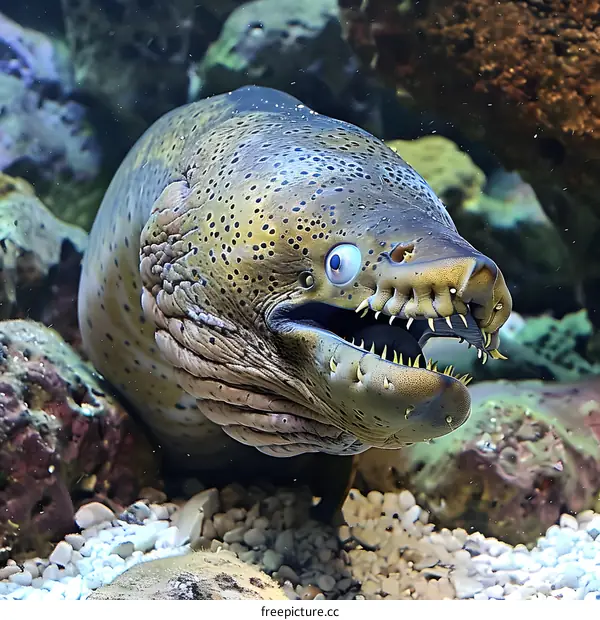 Close-up of a moray eel