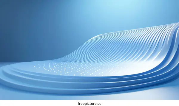 Abstract Blue Wave Platform Design