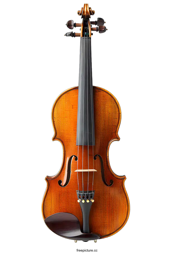 [Transparent Background PNG]Classic Violin on White Background
