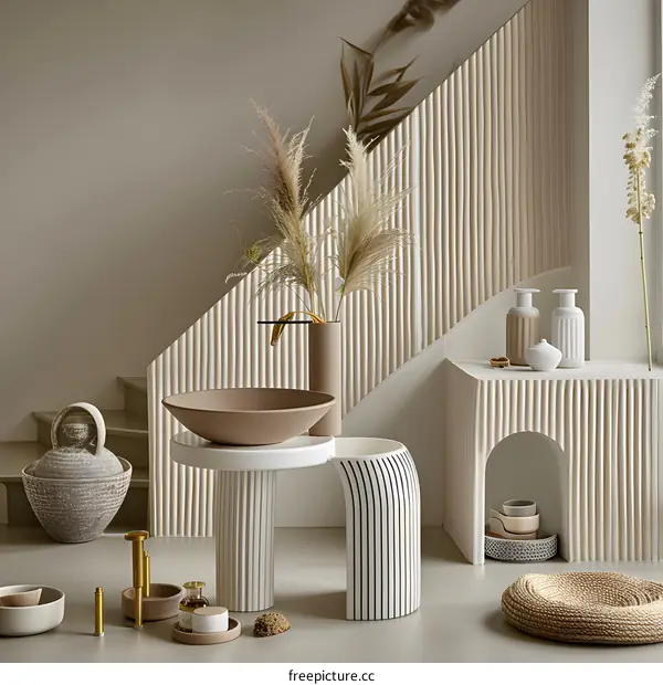 Modern Bathroom Design With Neutral Colors And Minimalist Decor