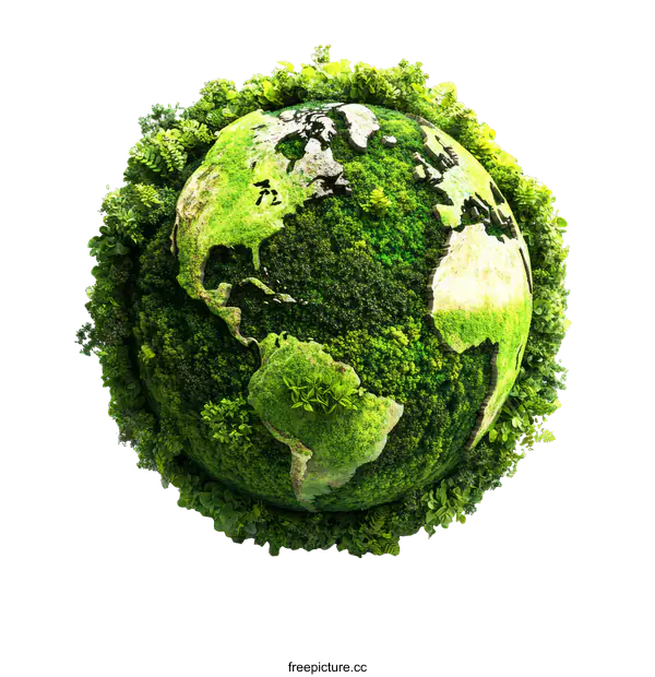 [Transparent Background PNG]Sustainable Planet Earth Illustration