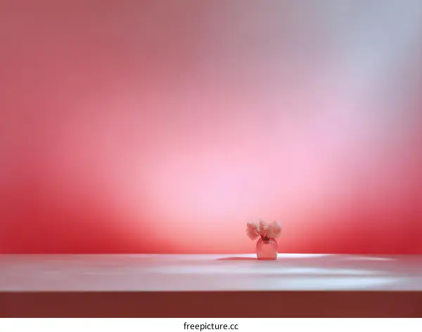 Abstract Still Life with Pink Gradient Background