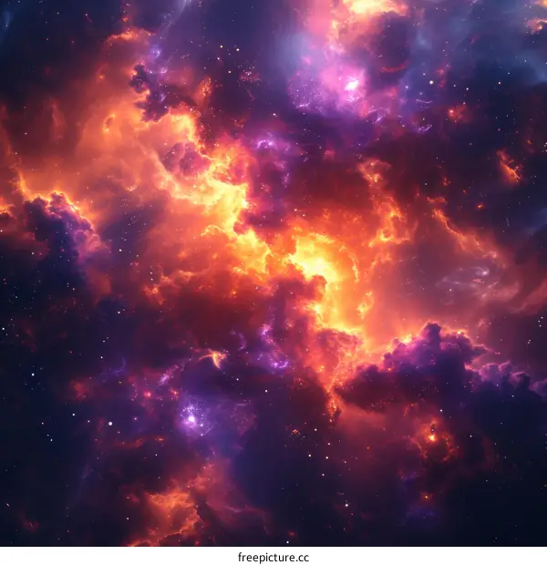 Cosmic Nebula: Starry Gas Clouds in the Universe