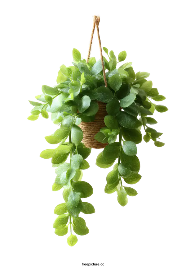 [Transparent Background PNG]Hanging Artificial Plant Potted Green