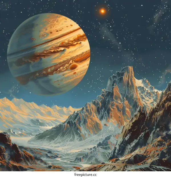 A Majestic Painting of a Jovian Moon