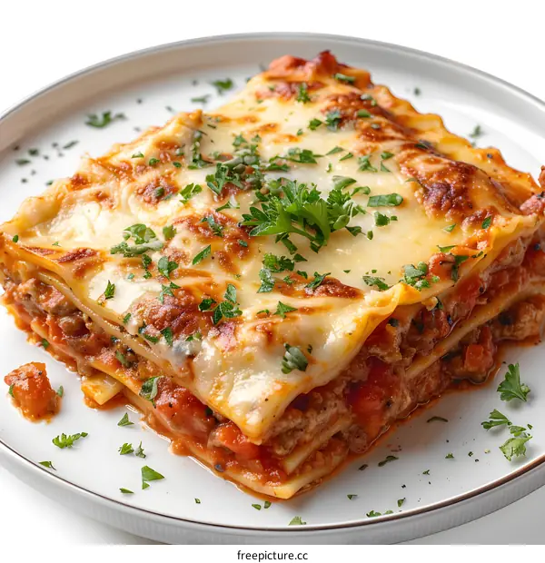 lasagna with minced meat and tomato sauce