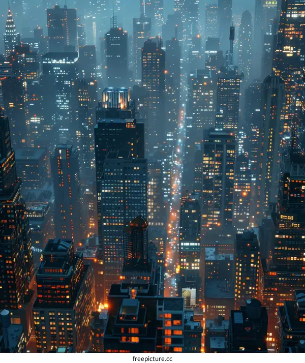 New York City Night View