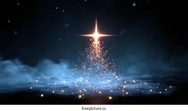 Abstract Sparkling Starburst Background