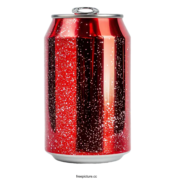 [Transparent Background PNG]Red Sparkling Drink Can
