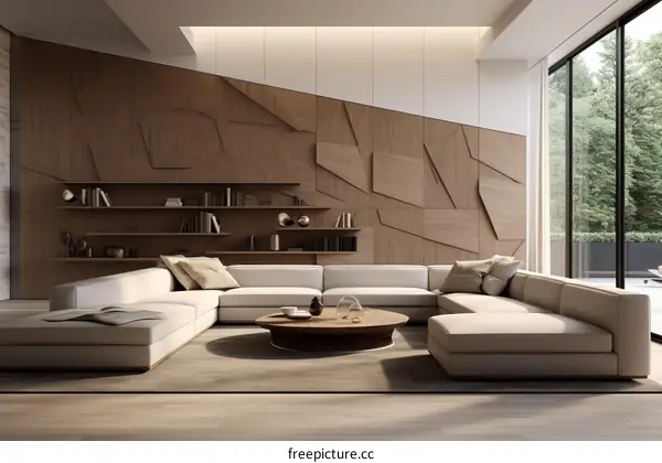 3D Modern Living Room Interior Design