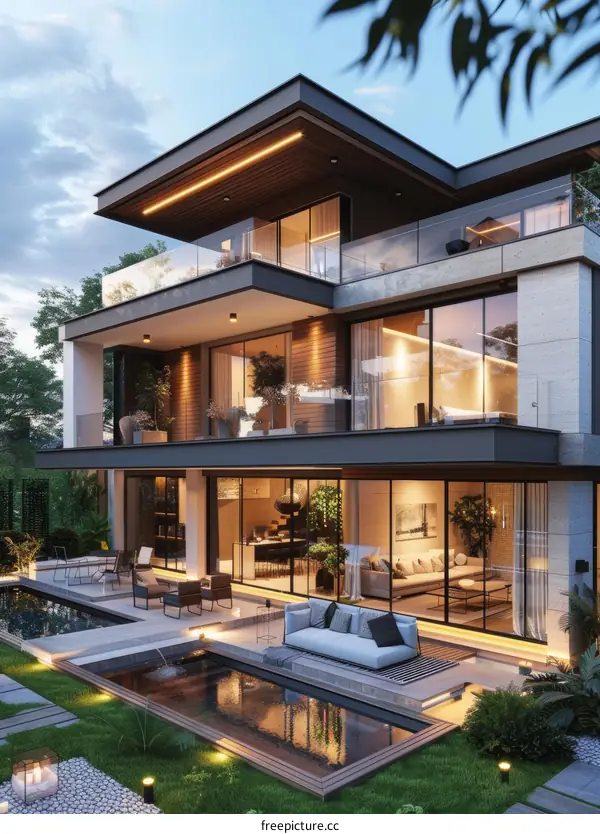 Modern House Design with Luxurious Interiors