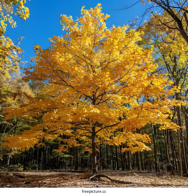 Maple tree in autumn
