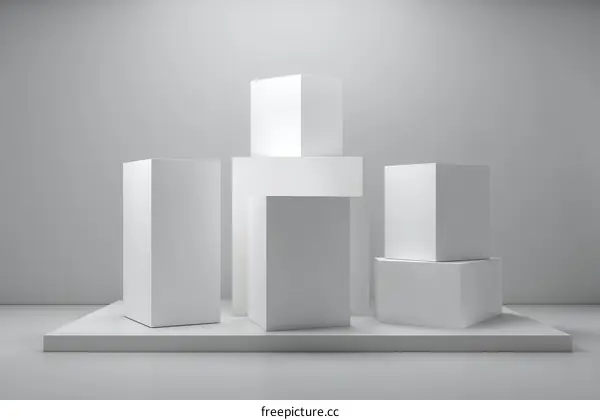 Abstract Geometric Shapes Display Studio
